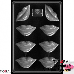 PLACA MOLDE LABIOS x 8 ART285 x 1